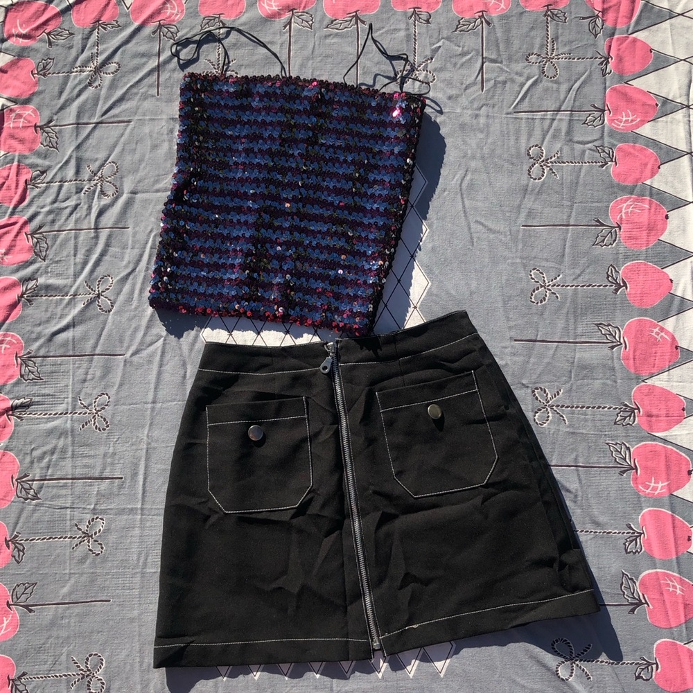Vintage Sequin Tube Top